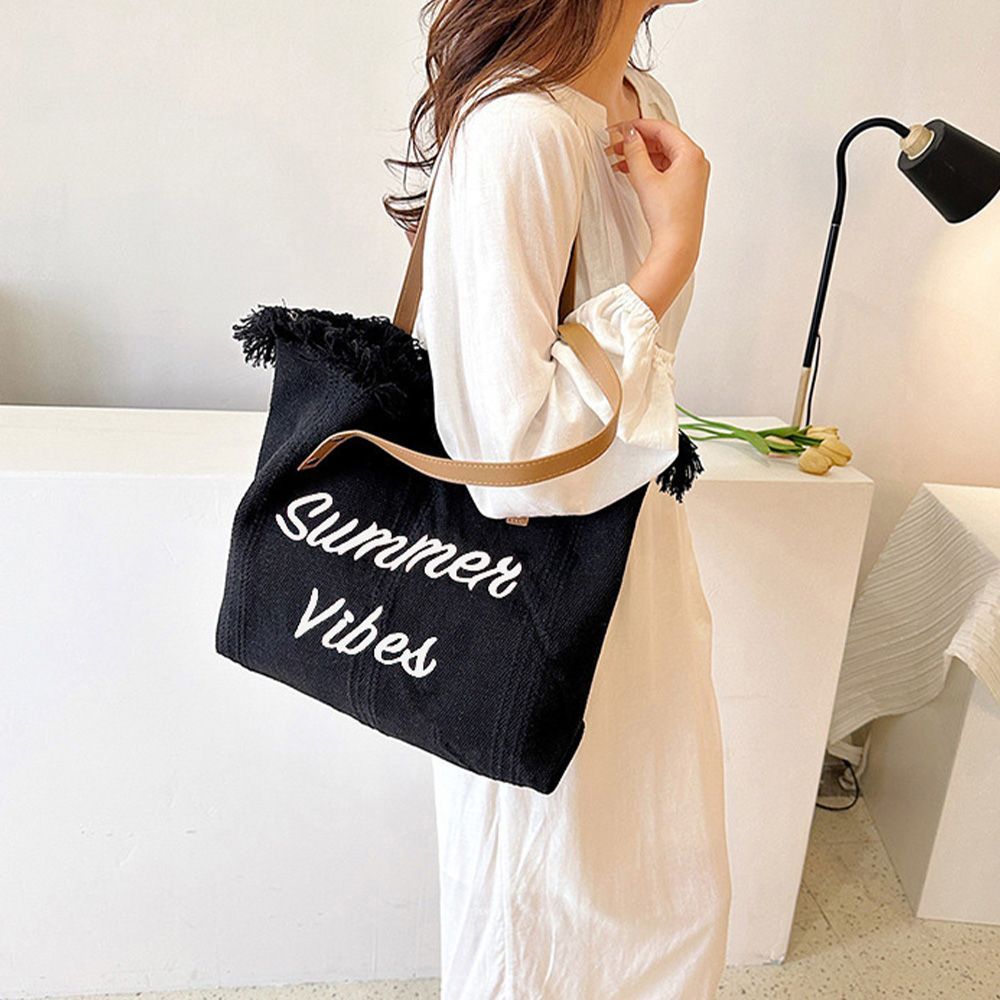 美品✨️MaxMara フリンジ ハンドバッグ トートバッグ 手持ち 手提げ フリンジキャンバストートバッグ | Bagoodtimeshop