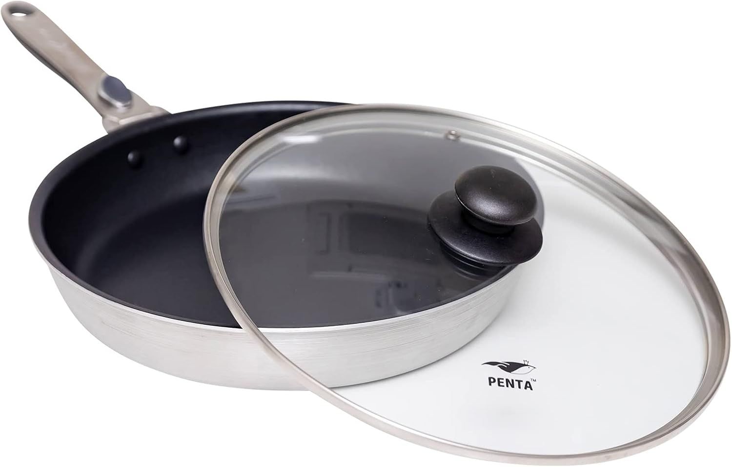 王様フライパンPENTA(ペンタ) (ブラックサファイア， 28cm(浅型)ふたセット)