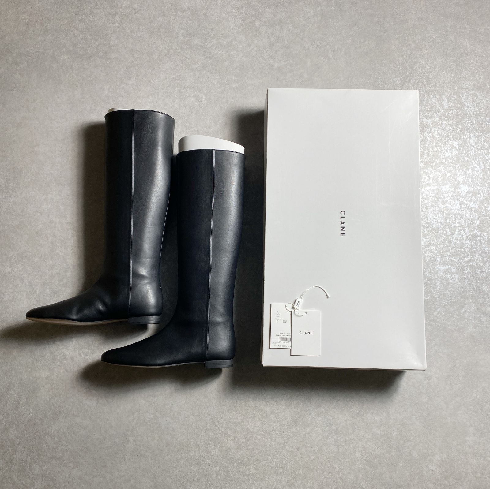 ☆2023AW/定価41,800円/ 新品タグ付未使用/クラネ /LOW HEEL LONG