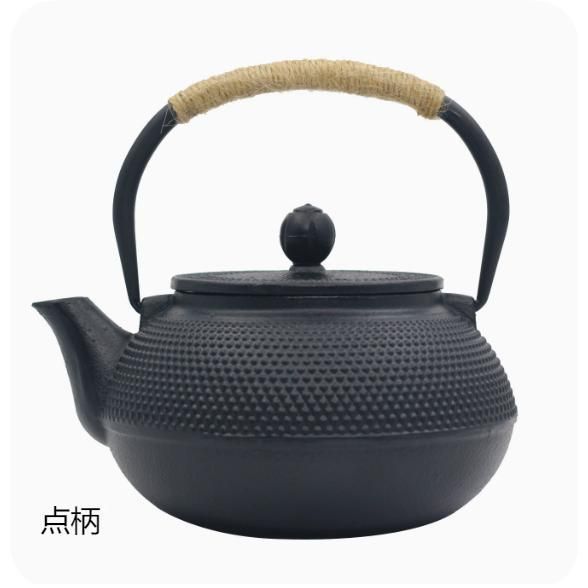 から厳選した 点柄 南部鉄器 鉄瓶 伝統工芸品 鉄分補給 茶こし付き 急須 工芸品