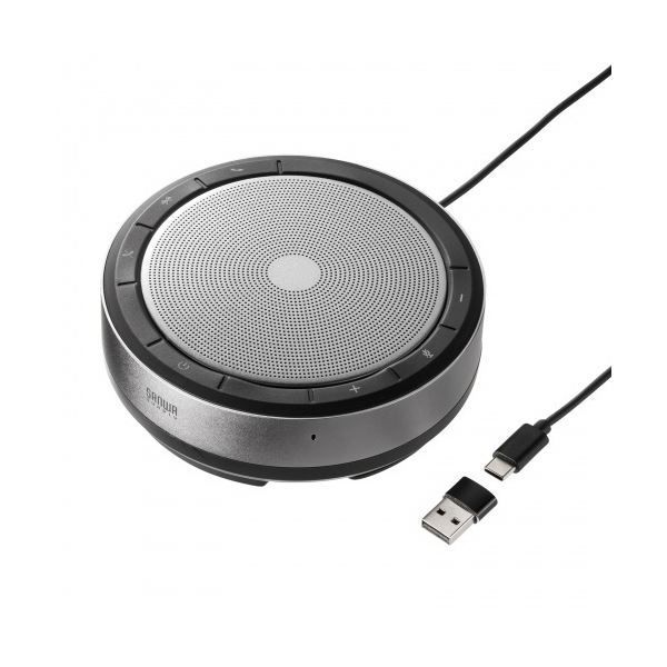 サンワサプライBluetooth会議スピーカーフォン USB接続対応 MM-BTMSP6 1台