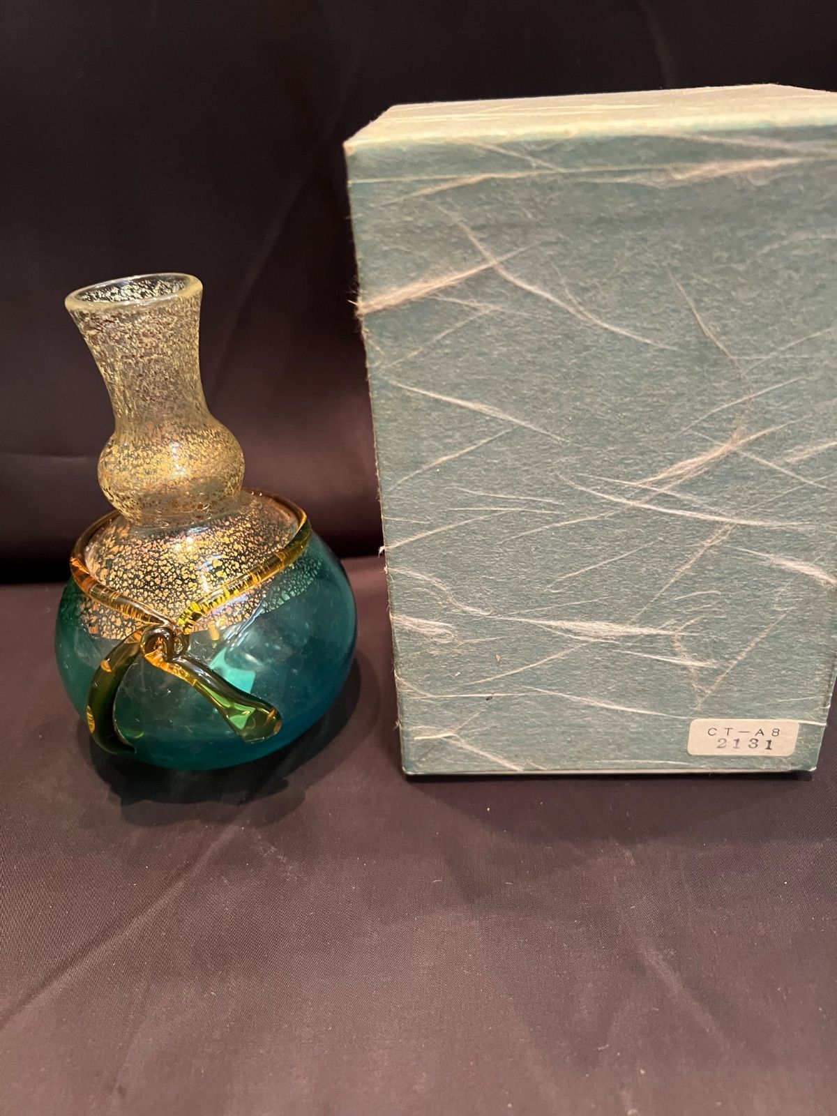 海外最新 新品、未使用 津軽びいどろ 秋村実作品 徳利 A8-2131 食器 ...