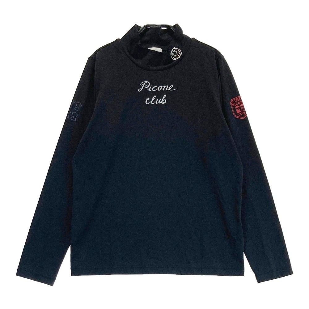 サイズ：2 PICONE CLUB　ﾋﾟｯｺｰﾈｸﾗﾌﾞ  ハイネック 長袖Tシャツ  ブラック系 [240101277855]# ゴルフウェア レディース ストスト