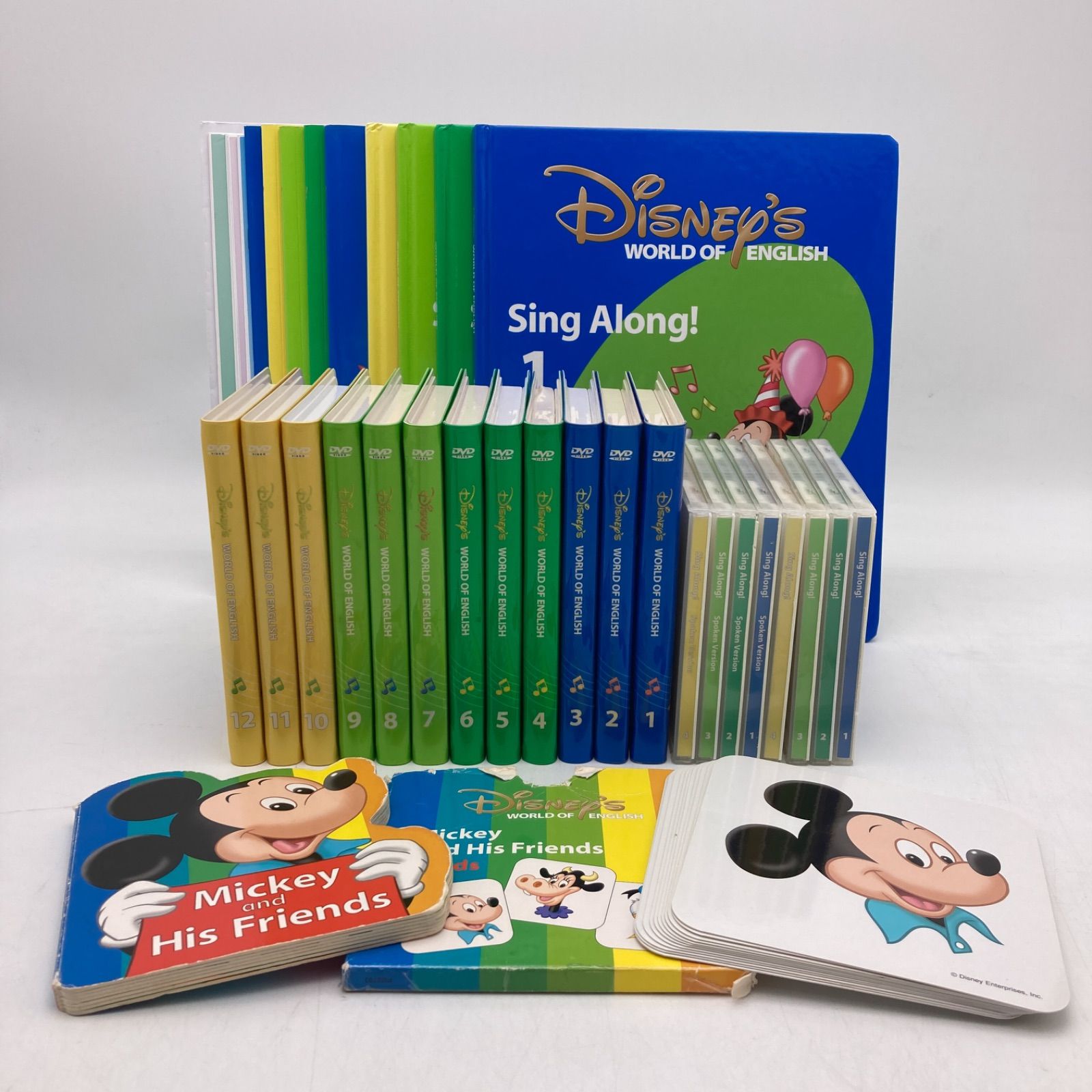 Sing Along DVD12巻セット 旧子役 ディズニーワールドファミリー シングアロング DVD12枚 旧子役 絵本&CD 字幕あり ディズニー