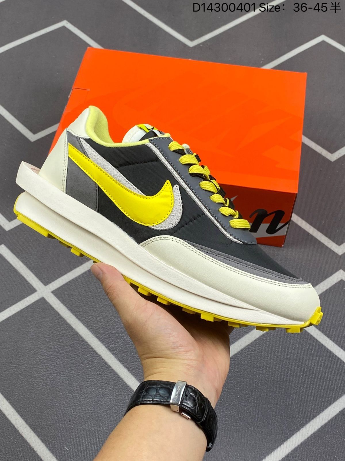 ナイキ スニーカー Nike x Sacai LDWaffle ”Midnight Spruce and University Red“ 男女兼用 並行輸入品