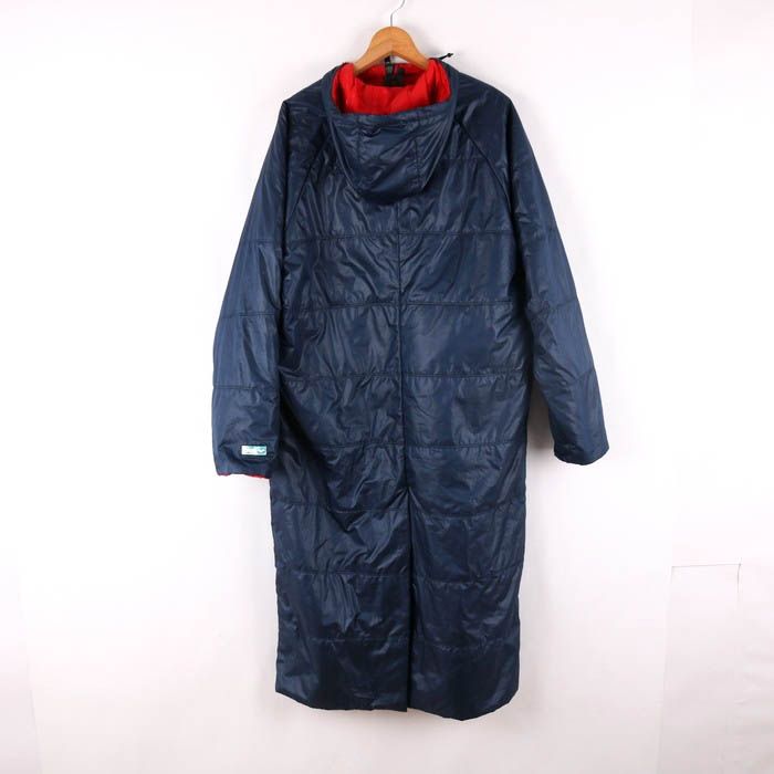 arena アリーナ ベンチコート 中綿ロングコート ネイビー メンズL ロゴ