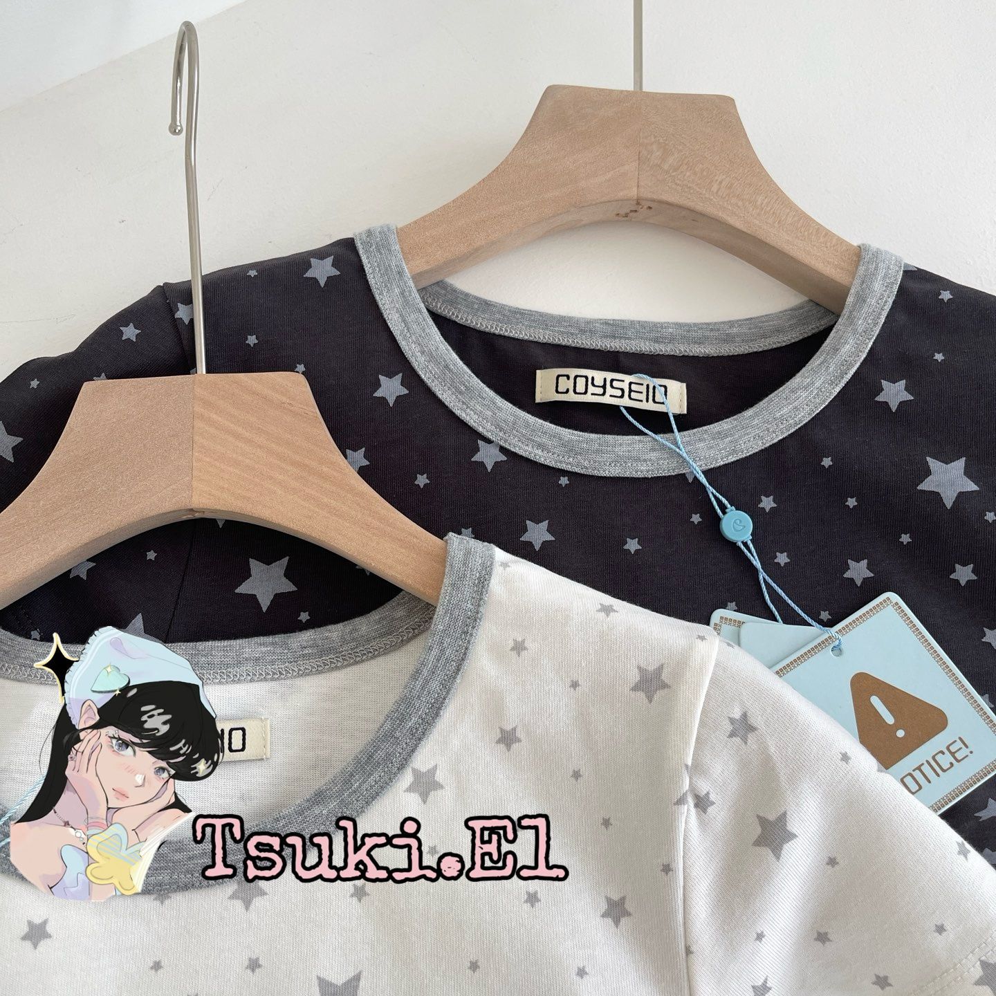 MILKY STAR T-SHIRT IVORY - coyseio