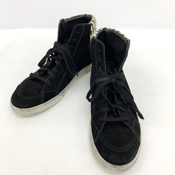 Saint Laurent PARIS G504205 スニーカー ハイカット ゼブラ柄 ハラコ 