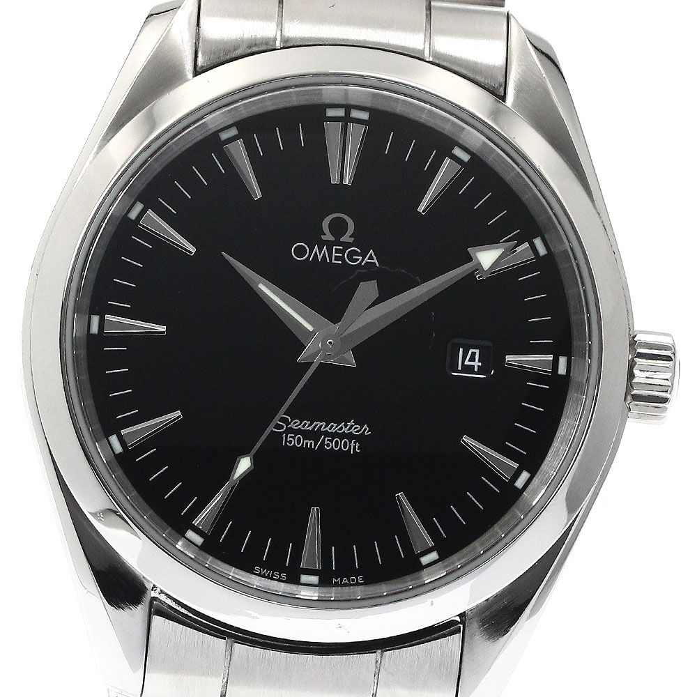 オメガ OMEGA 2517.50 シーマスター アクアテラ デイト クォーツ メンズ保証書付き_878782