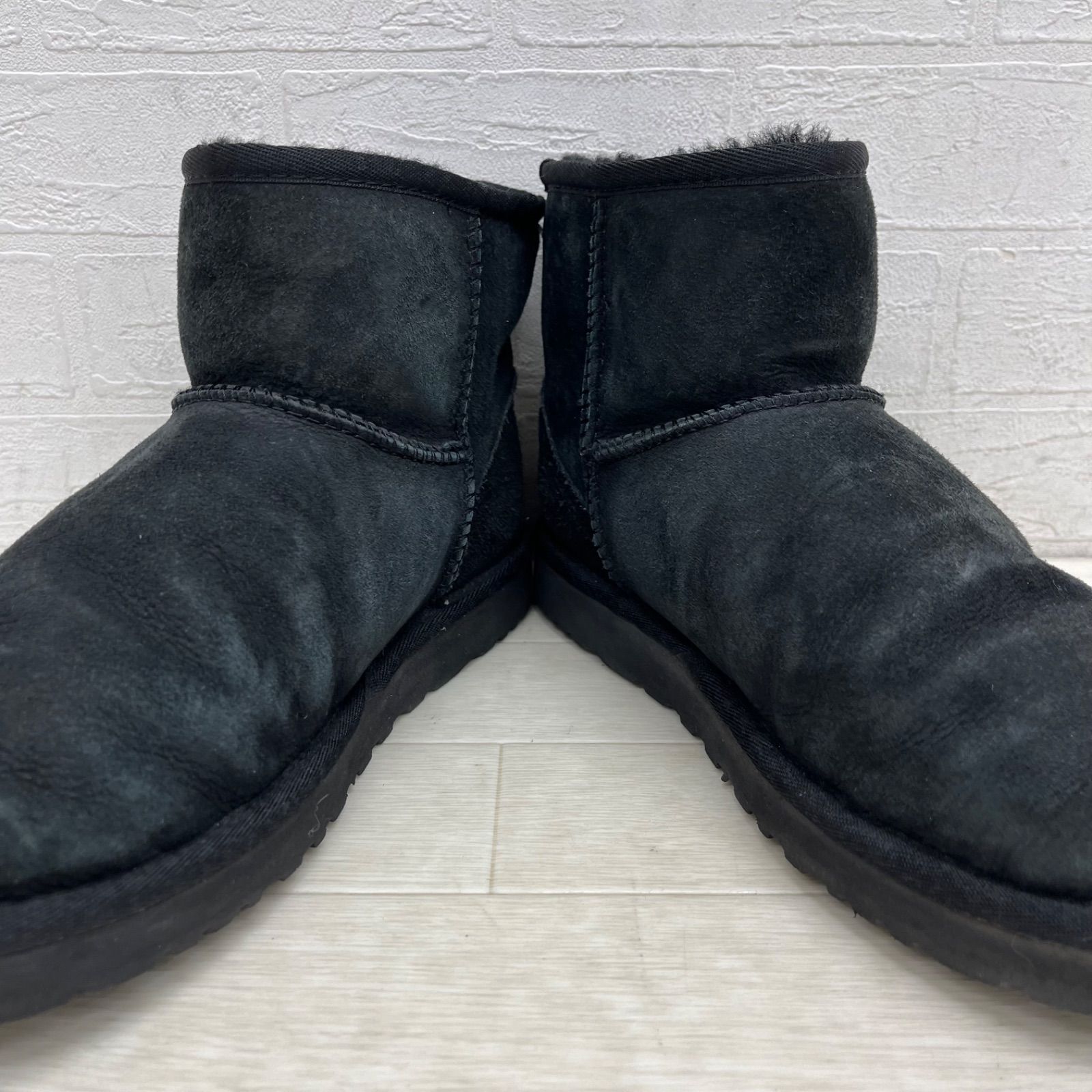181◎ ① UGG ムートン ブーツ ブラック レディース24.0 - メルカリ