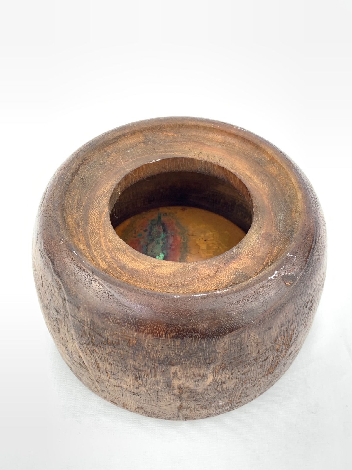 1364.火鉢 アンティーク 木製 古美術 古道具 桐火鉢 - メルカリ