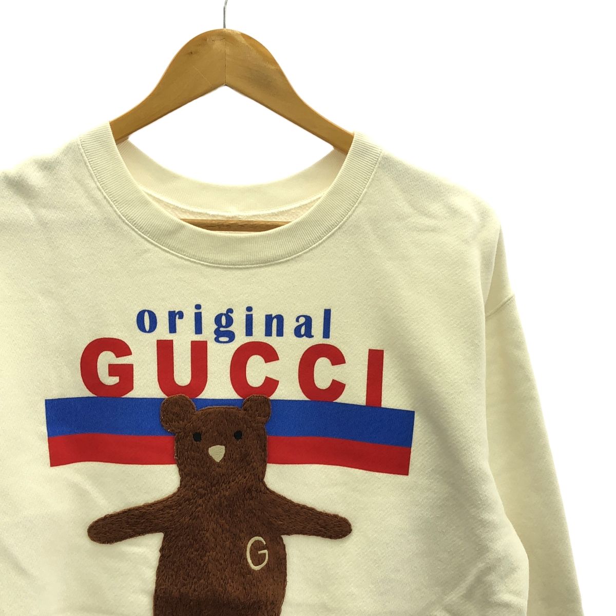 GUCCI テディベアプリント スウェット XSサイズ GUCCI / グッチ | ベア刺しゅう ロゴプリント クルーネック