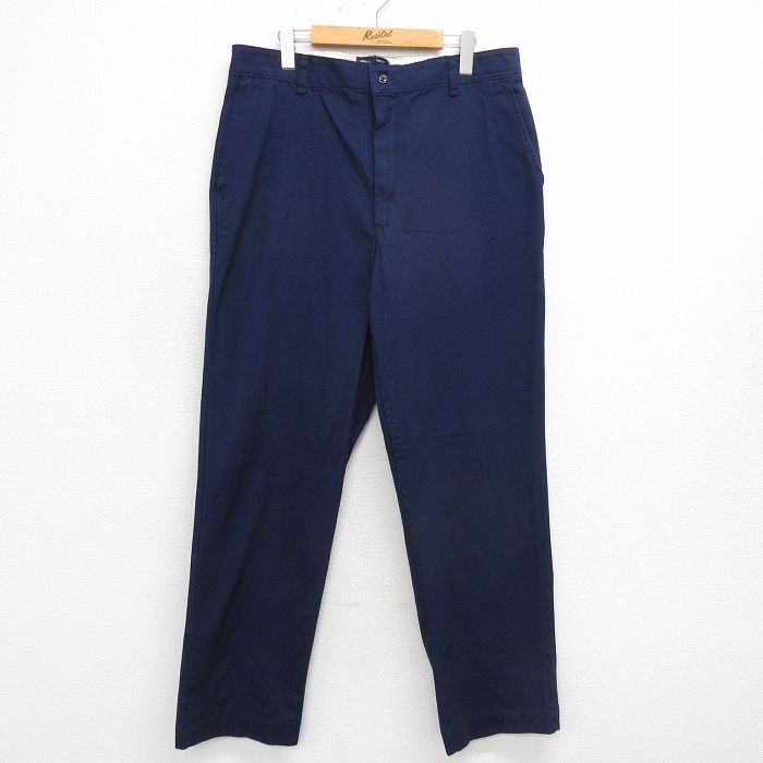 W36/古着 レッドキャップ ワーク パンツ メンズ 00s コットン 紺 ネイビー 24jun20 中古 ボトムス ロング