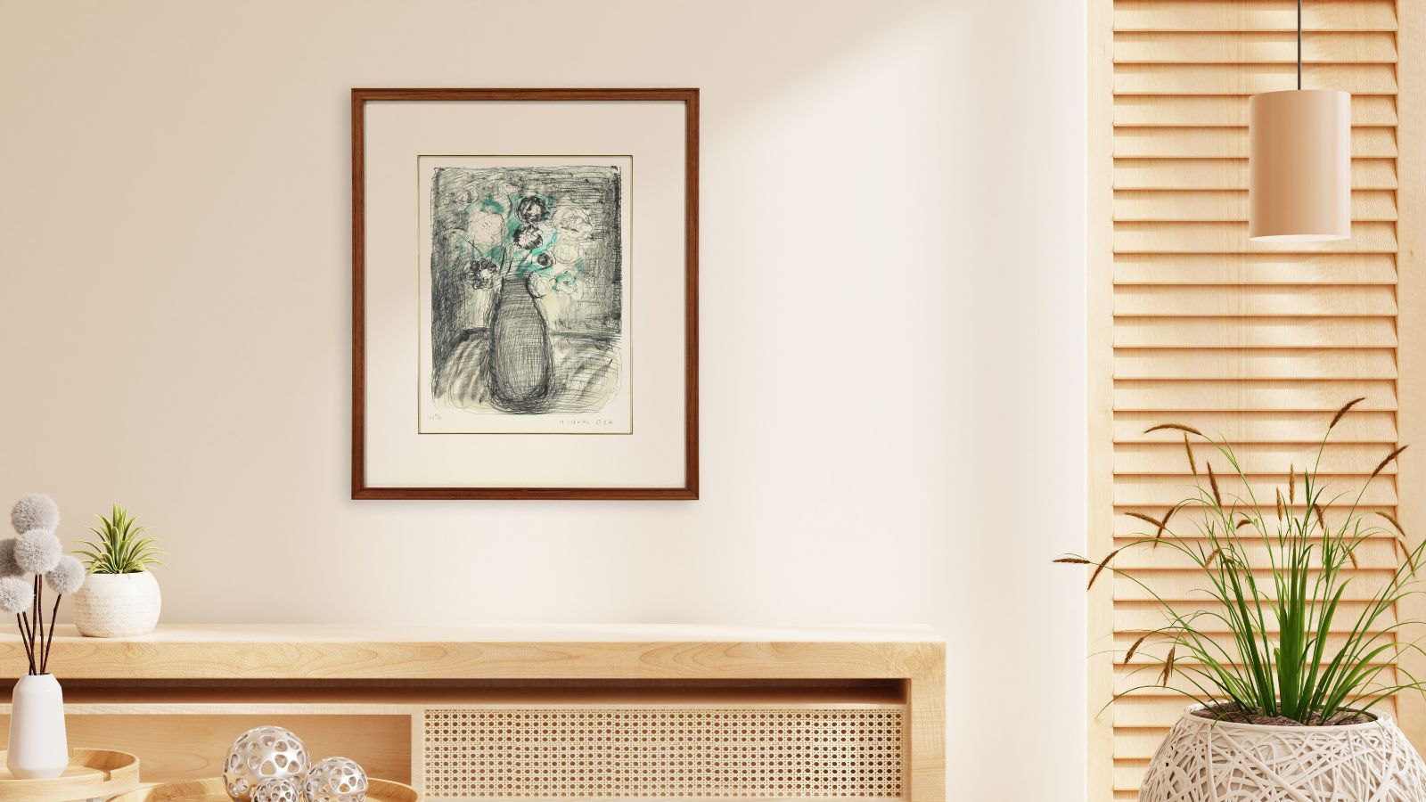 織田廣喜オリジナルリトグラフ 織田廣喜 「花」 リトグラフ 絵画 - メルカリ