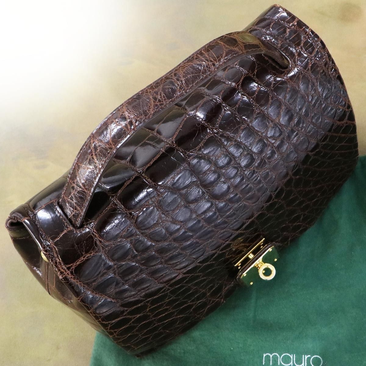 MAURO GOVERNA ショルダーバッグ 本革 ターンロック イタリア製