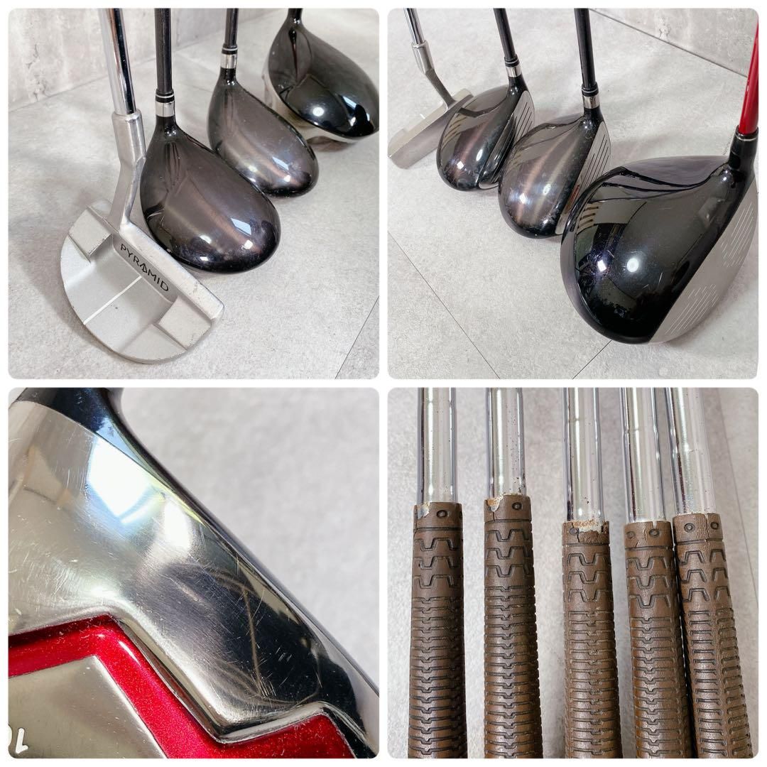 X636 マグレガー 他 メンズ ゴルフ セット 14点 クラブ13本 入門向け