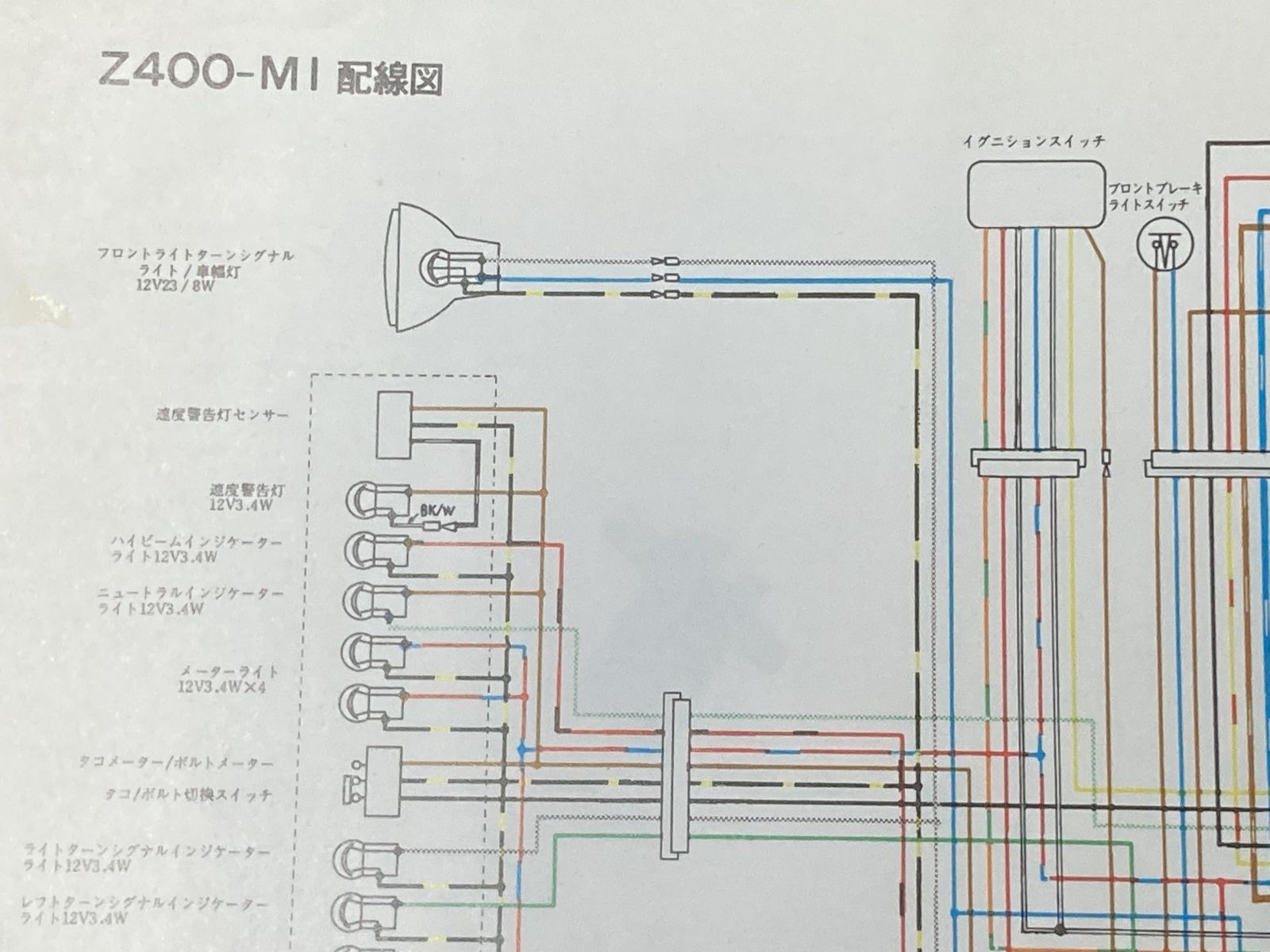 Z400GP サービスマニュアル 1版補足版 カワサキ 正規 中古 バイク 整備