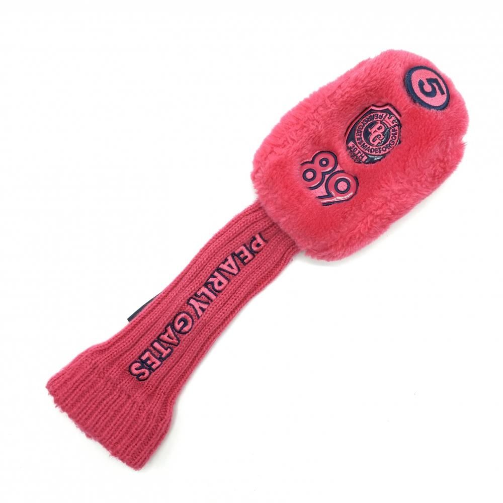 美品】パーリーゲイツ ヘッドカバー ピンク×ネイビー UT 30周年