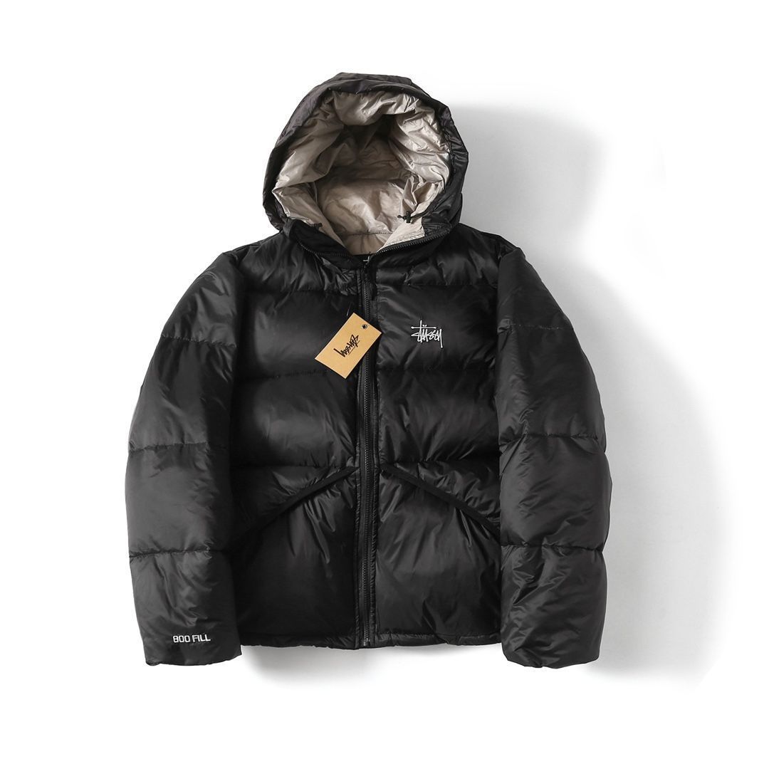 Stüssy フード付きダウンジャケット 800フィル Stussy 800フィル ダウンジャケット フード付き