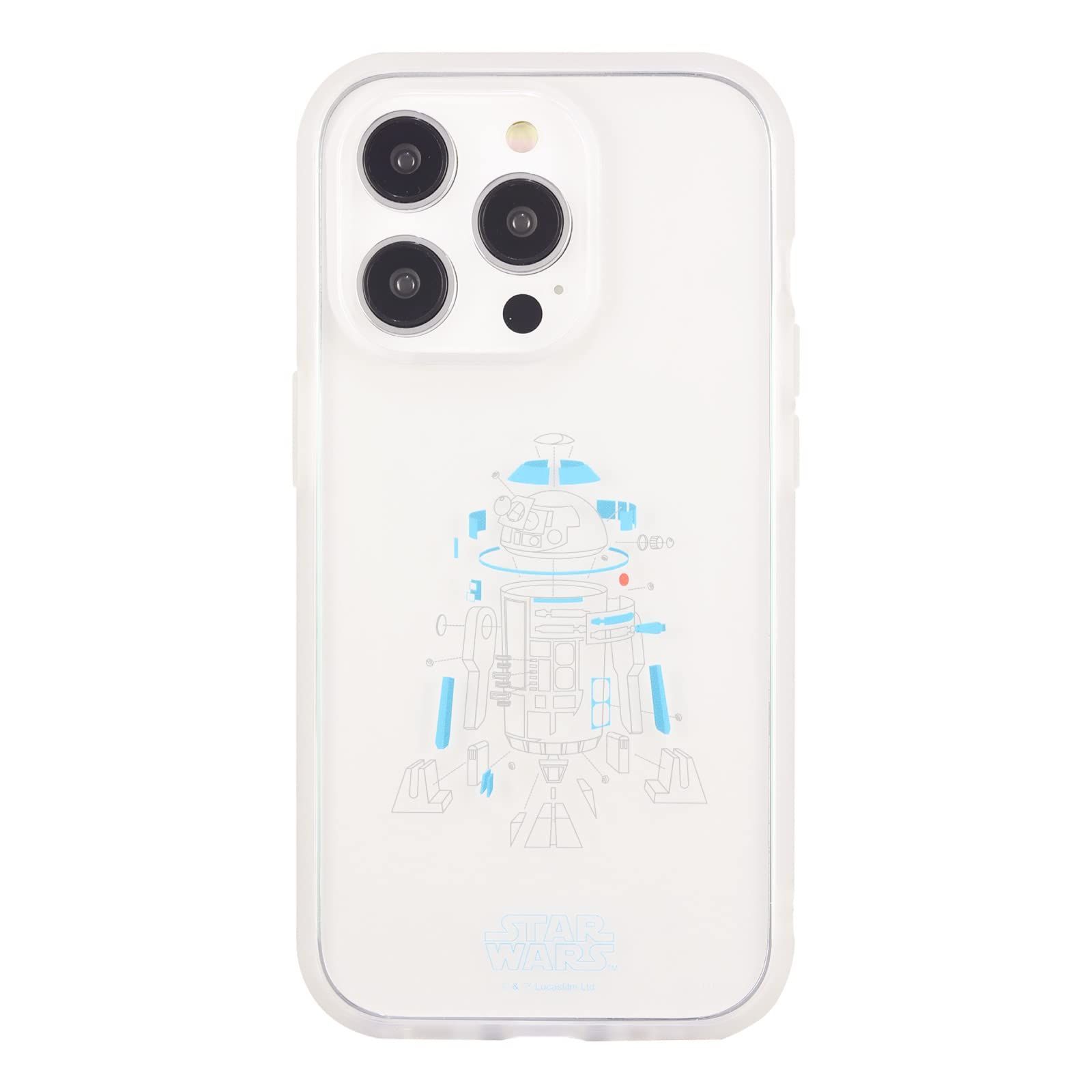 【人気商品】ケース 対応 (6.1インチ) Pro Pro R2-D2 13 / 14 iPhone STW-168C IIIIfit(イーフィット) WARS STAR グルマンディーズ
