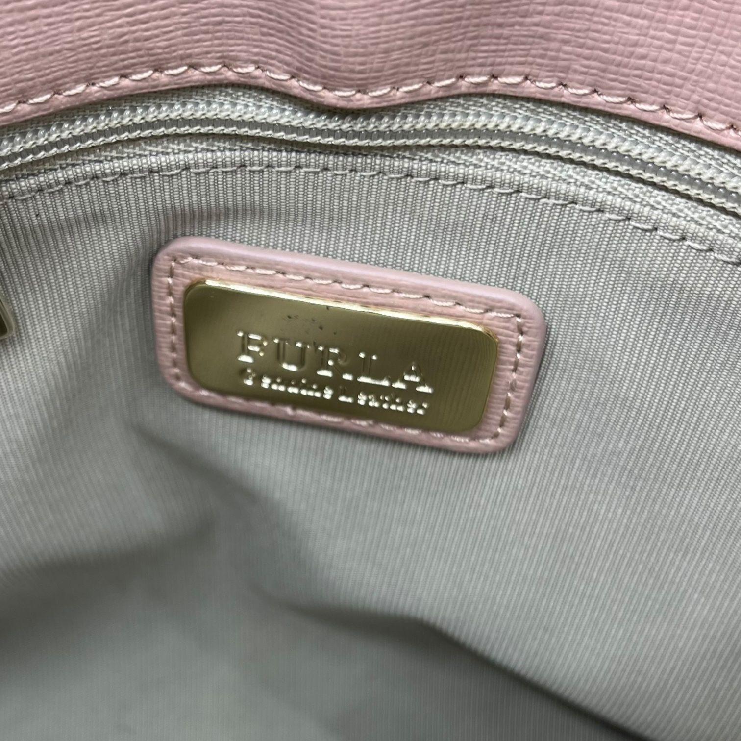 FURLA(フルラ) TESSA ロゴ ハンドバッグ G7280 ピンク - メルカリ