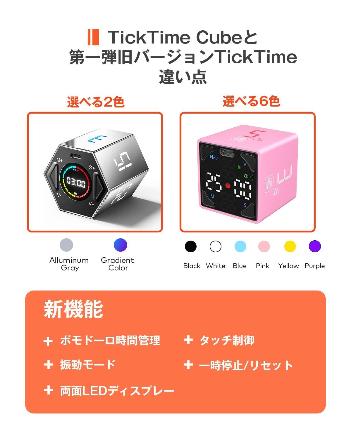 在庫セール】【TickTime Cube-転がして、カウントダウンがスタート