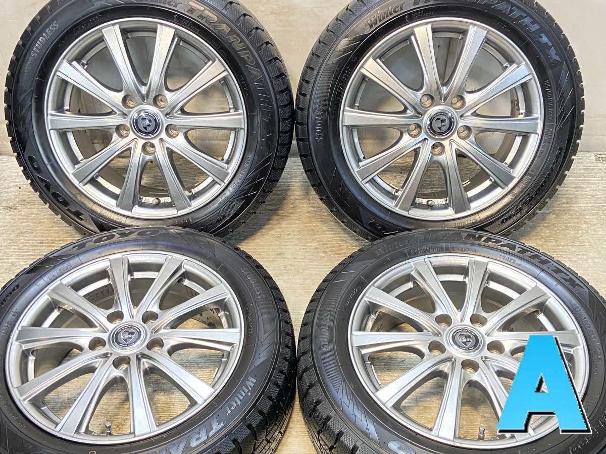 195|60R16 トーヨータイヤ ウィンタートランパス TX CLAIRE 16x6.5 48 114.3-5穴 タイヤ スタッドレスタイヤ ホイールセット 4本セット w16250929141