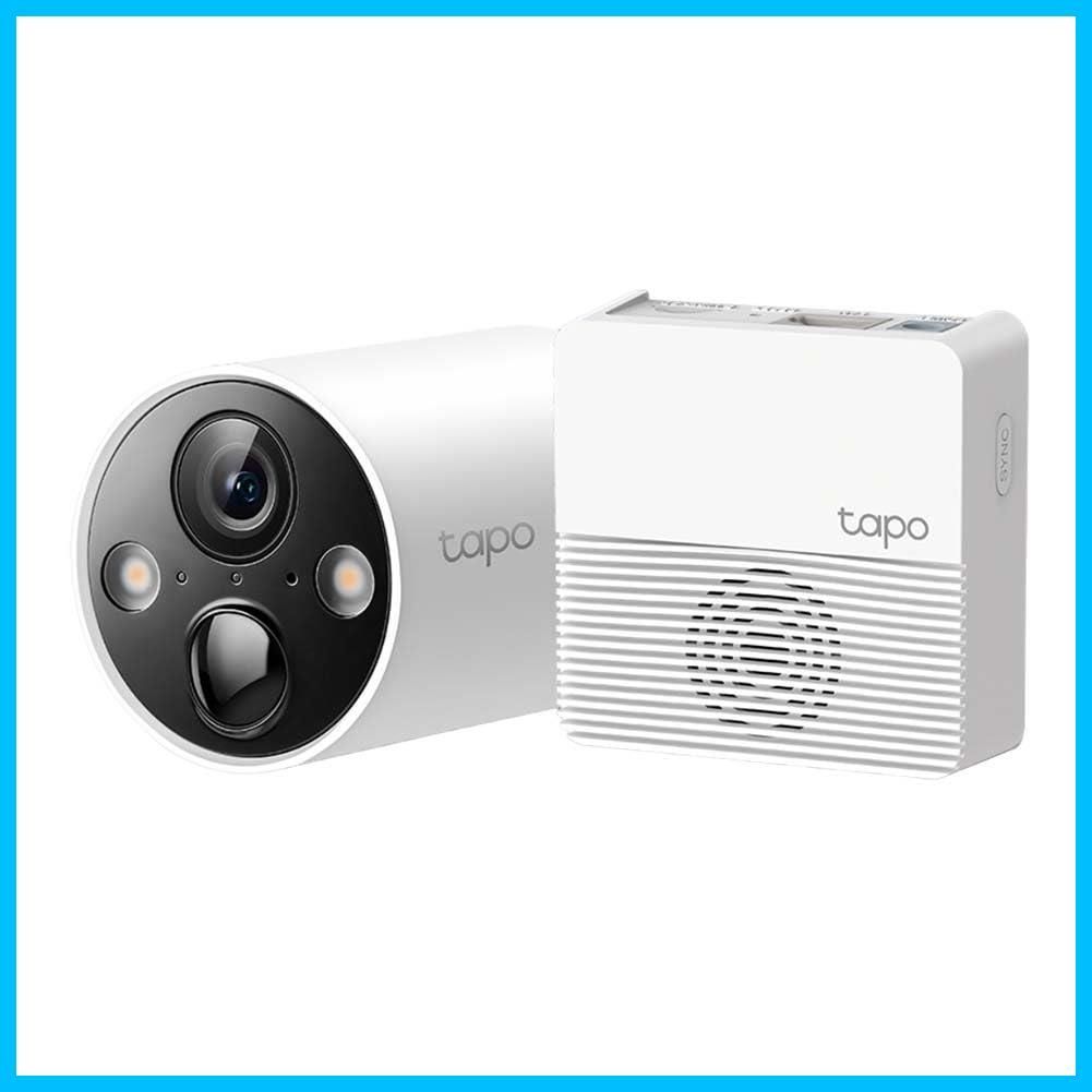 Tapo IP65準拠 カメラｘ1 ハブ1セット メーカー1年 ハブ搭載 音声通話 搭載 C420S1 ライト 照明 QHD 2K 防犯 ペット 屋外 ネットワークカメラ フルワイヤレス TP-Link