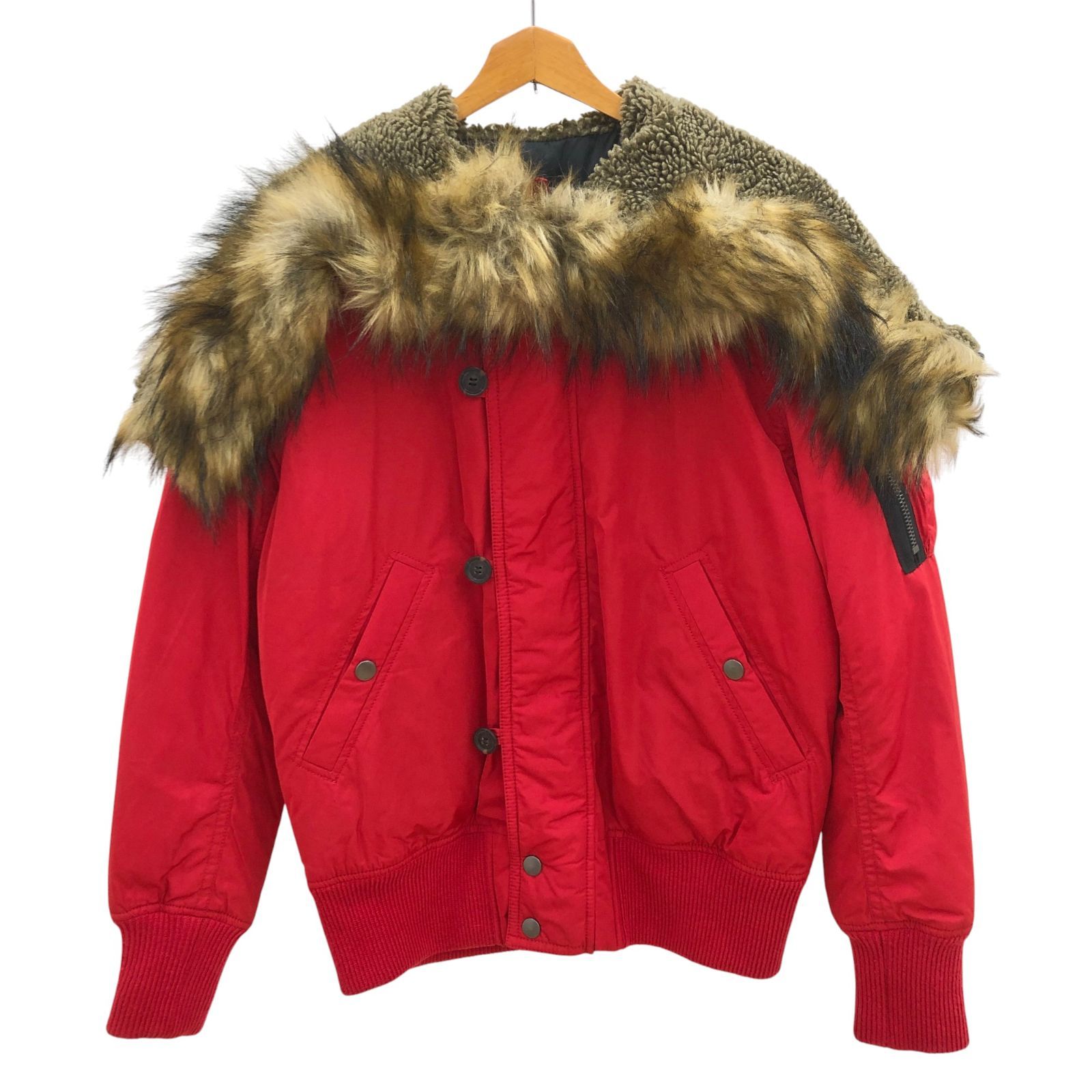 Z1463【美品】DIESEL ディーゼル N-2B フライトジャケット フード