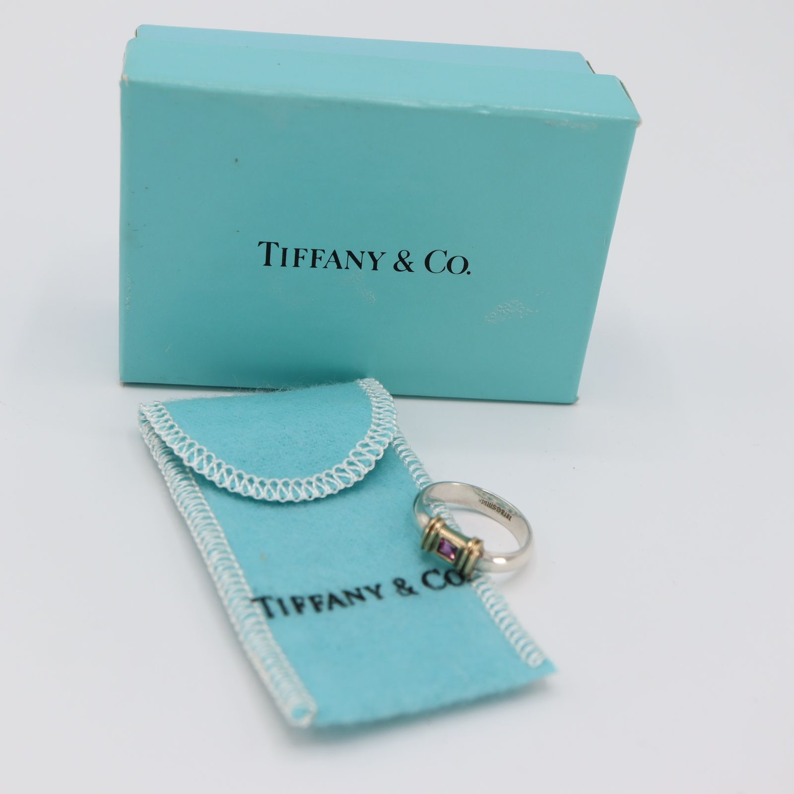 TIFFANY&Co. ティファニー リング SV925 14K ルビー 約3.4g
