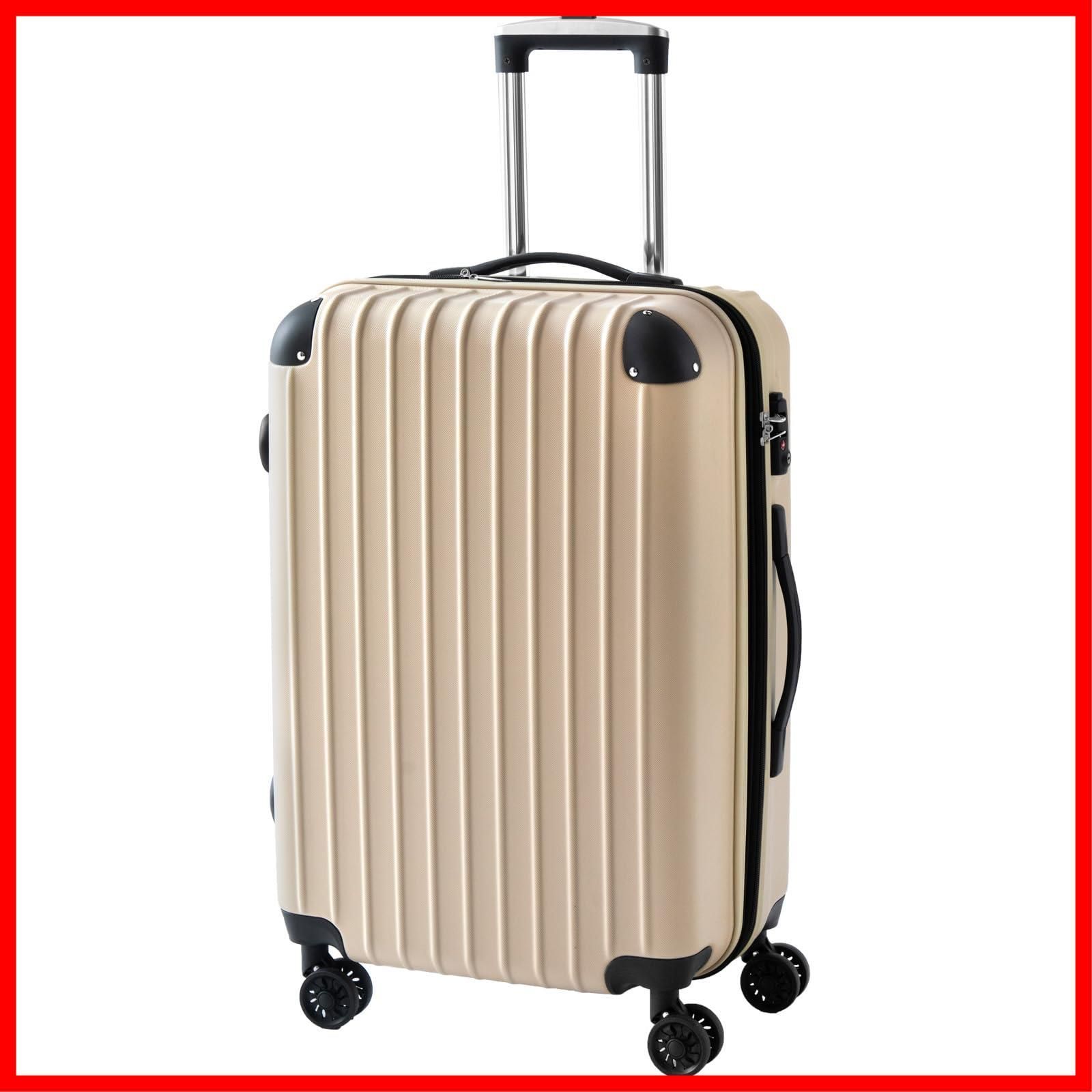 商品 キャリーケース Lサイズ 大容量 109L 7泊以上 タンスのゲン TSAロック TSAロック 軽量 頑丈 スーツケース 33500005 89392