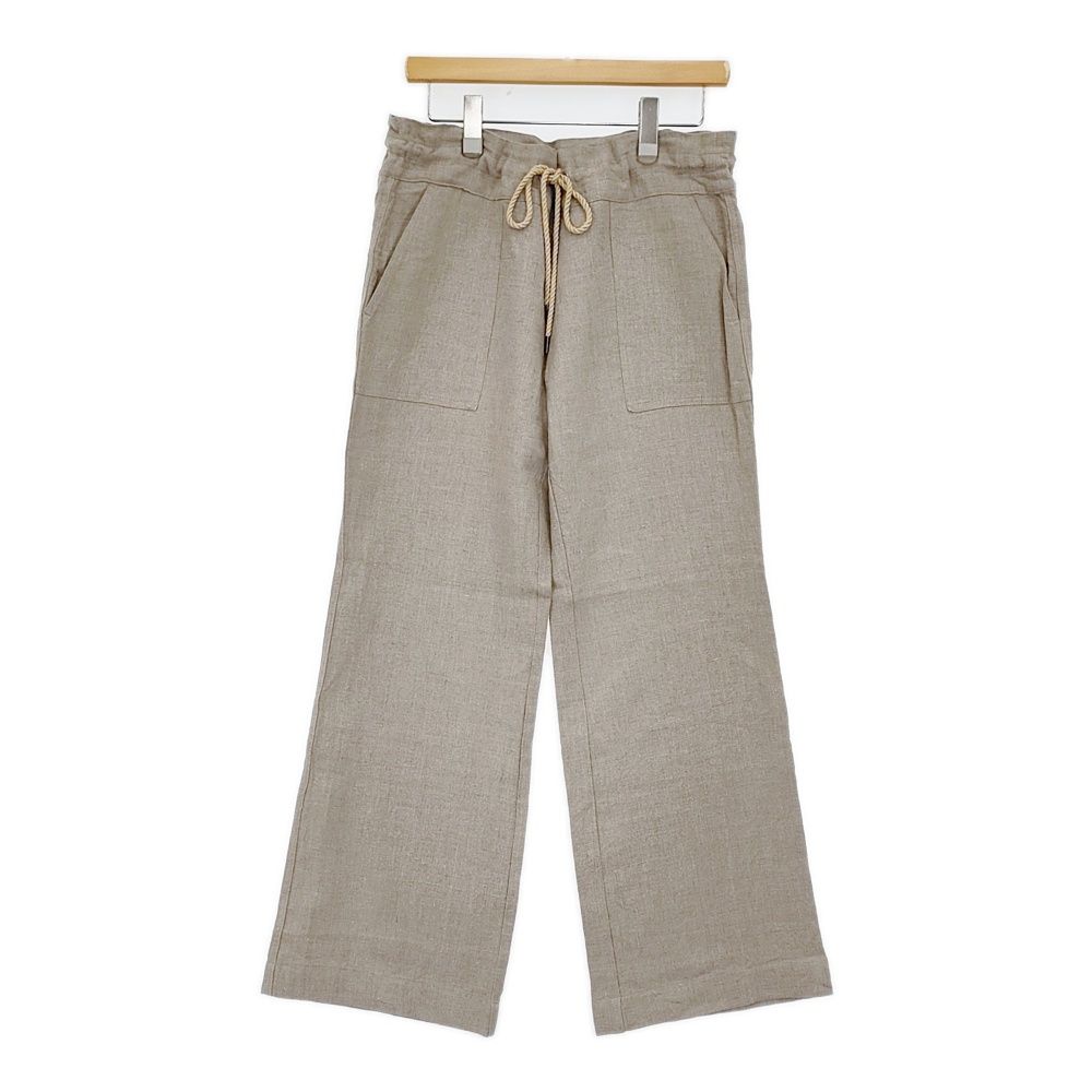 MEYAME LINEN PANTS MEY-1821 リネンパンツ 定価29700円 パンツ 24SS ベージュ レディース メヤメ 5-0930M♪