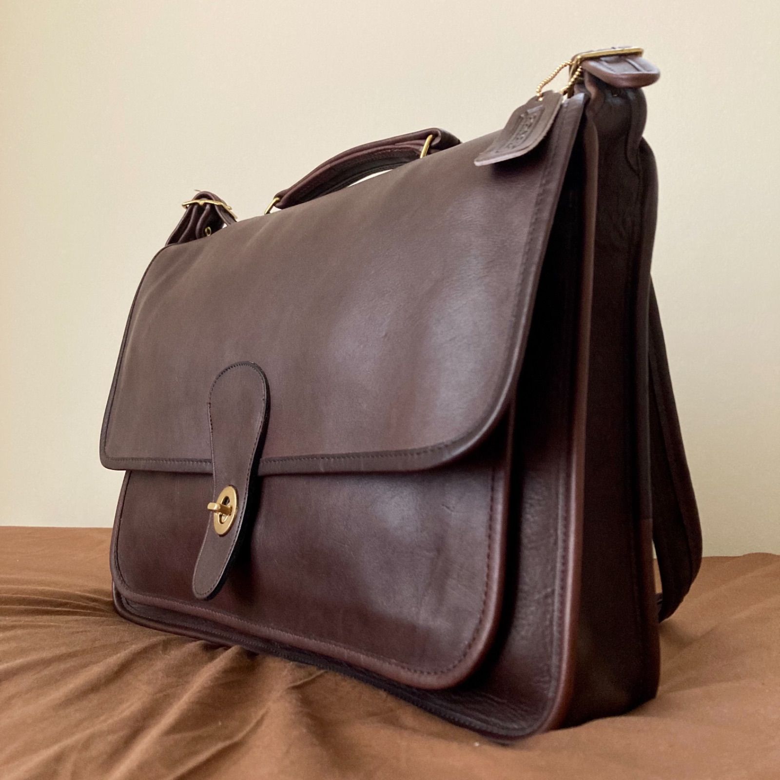 レア✨オールド コーチ　2way ブリーフケース/ビジネスバッグ　オールレザー 希少 レア オールドコーチ 2way ビジネス ブリーフケース