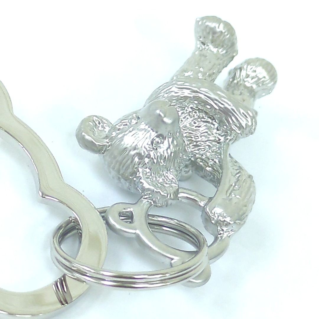 ミキモト MIKIMOTO キーホルダー キーリング チャーム ロゴ ベア
