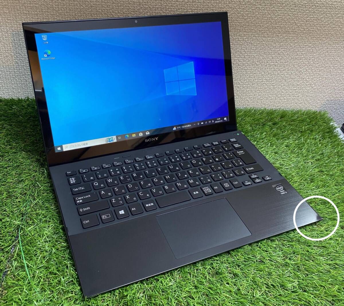 【薄型VAIO】4GB/SSD256GB/訳あり/Win10Pro/Corei5-4世代(4200U)/13.3インチ/webカメラSONY VAIO Pro13 SVP132A16N マイク不良【2570】