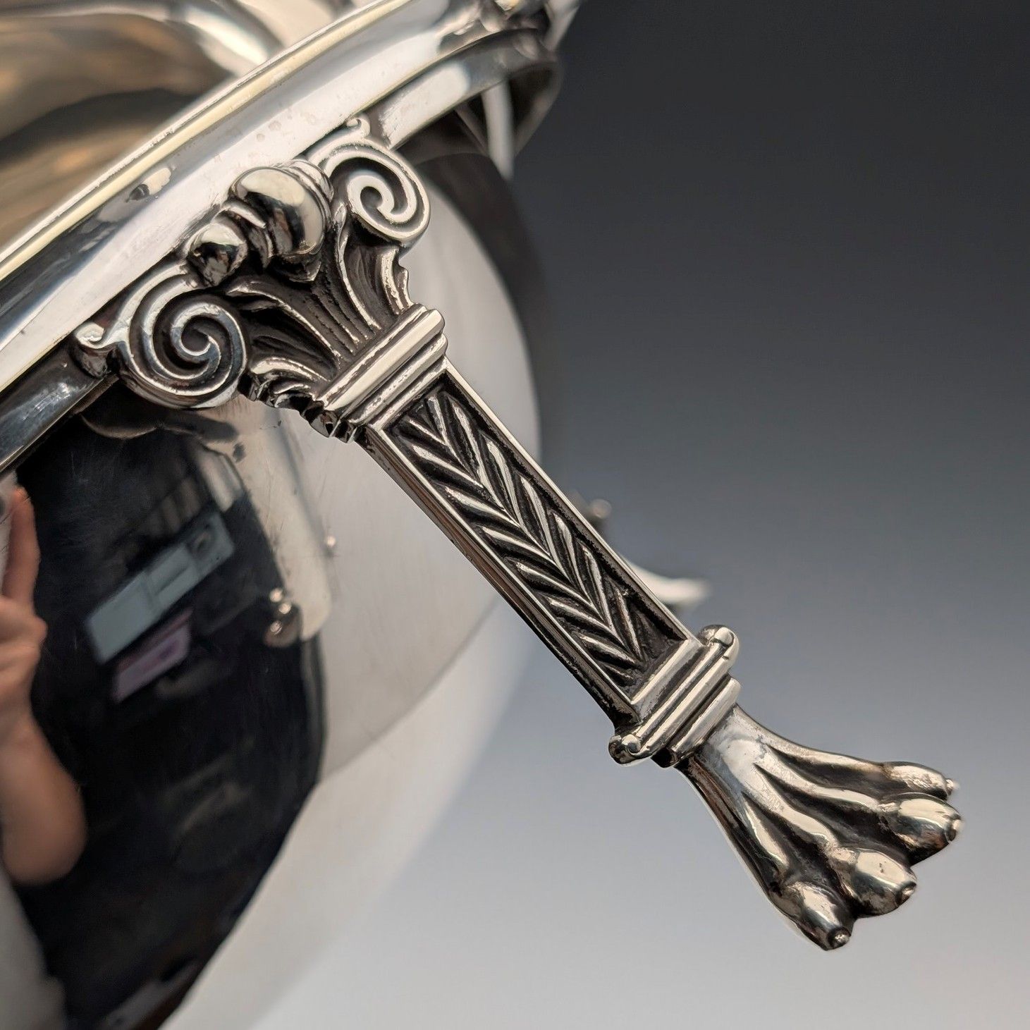 1900年頃 英国アンティーク シルバープレート製 ブレックファーストディッシュ 中皿なし George Goodfellow 1900年頃 英国アンティーク シルバープレート製 ブレック
