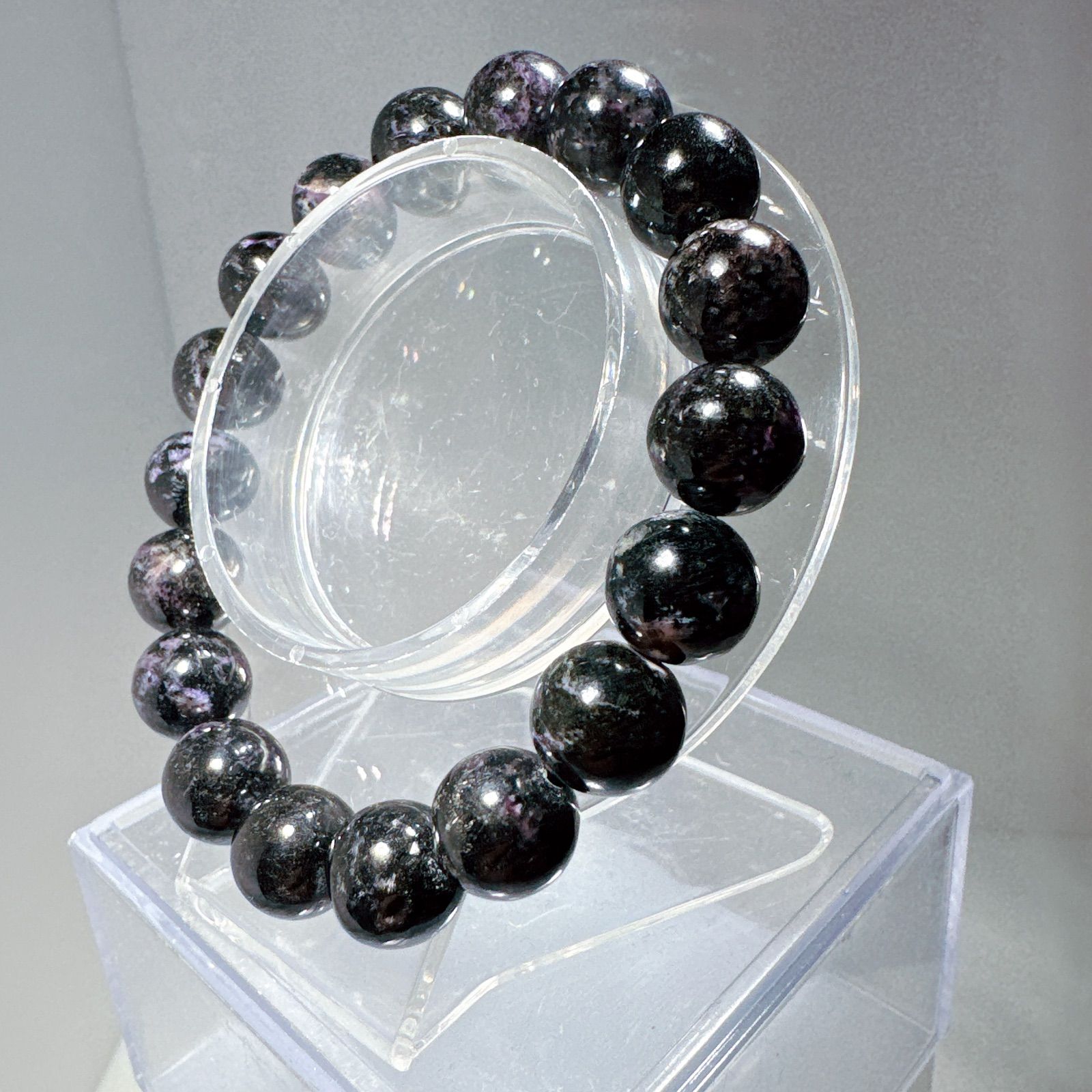 ブラックスギライトブレスレットNO25-2382