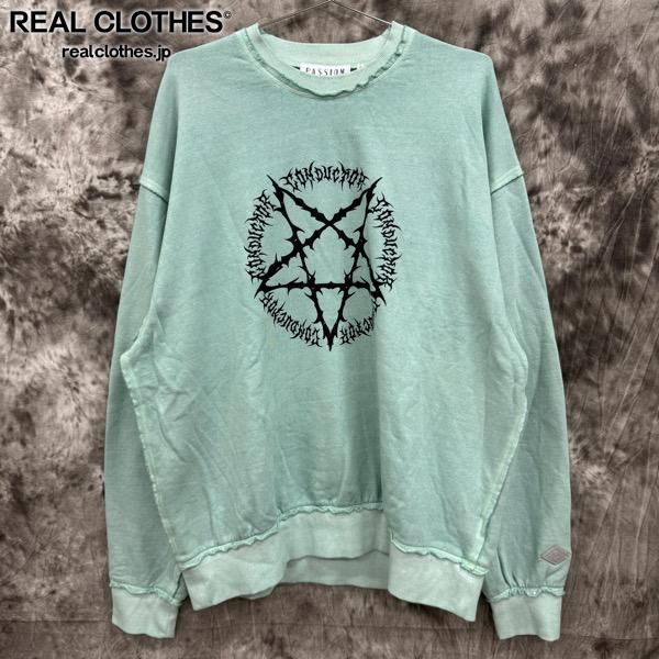 el conductorH|コンダクター PIGMENT DYE COTTON CREWNECK SWEATER|クルーネック スウェット|ミント|PD24AC04|4