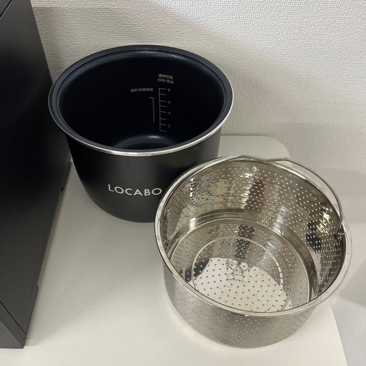 LOCABO 炊飯器 LOCV-3D7040-B LOCABO:V 糖質カット炊飯5合対応モデル LOCV-3D7040-B 炊飯器