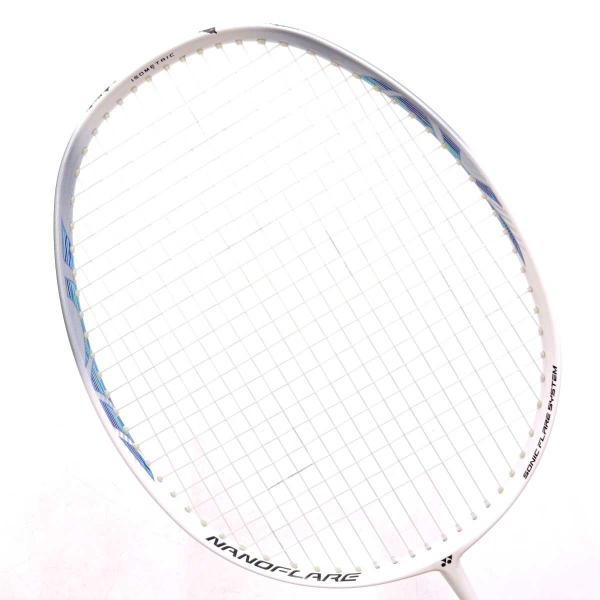 YONEX - YONEX NANOFLARE200 バドミントンラケット 4U G6 ホワイト YONEX - YONEX NANOFLARE200 バドミントンラケット 4U G6