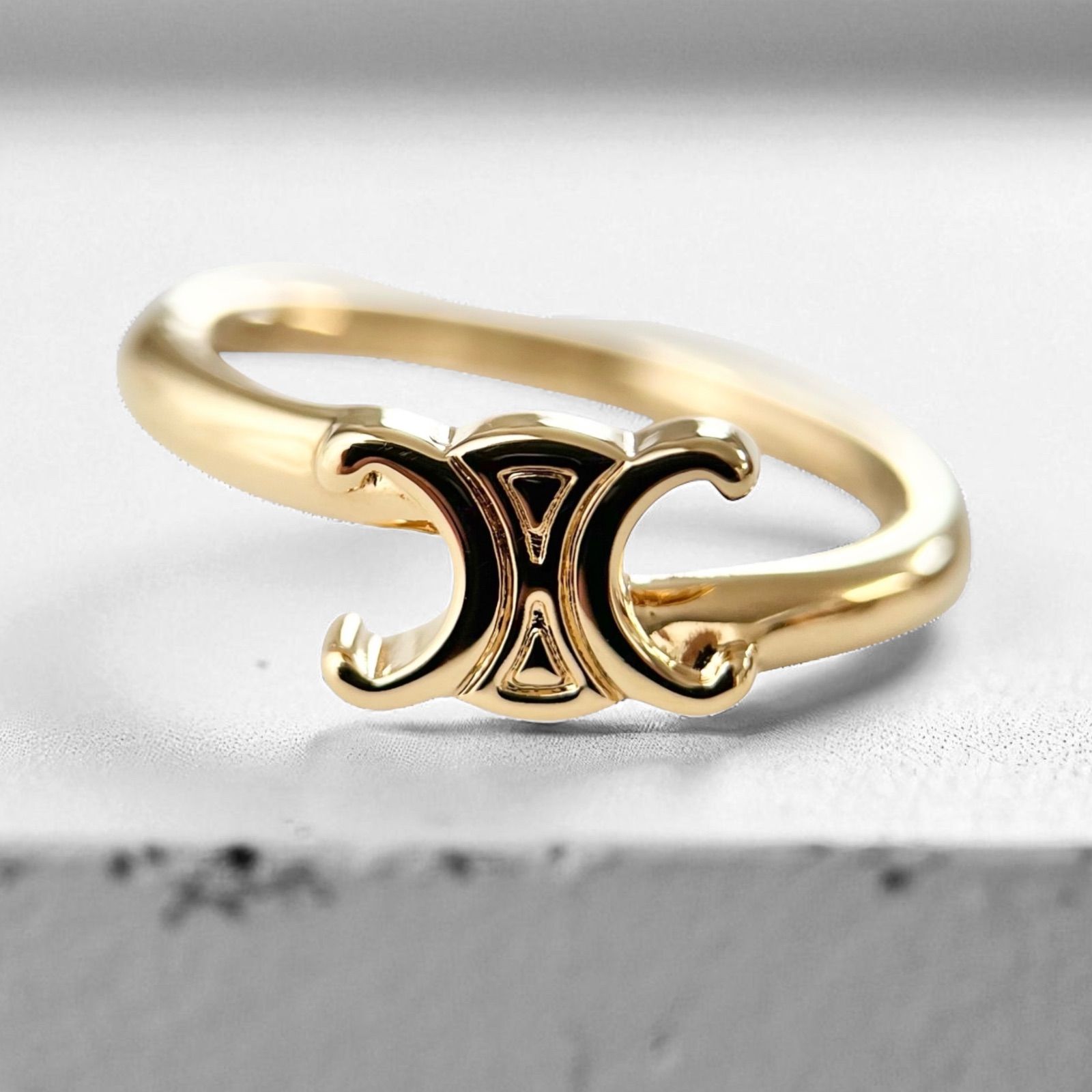 CELINE トリオンフ アシンメトリック リング54 ラスト1【新品】CELINE