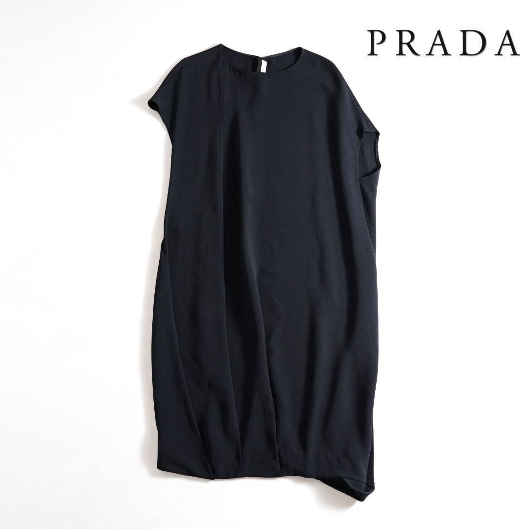 558y PRADA プラダ デザイン アシンメトリーワンピース