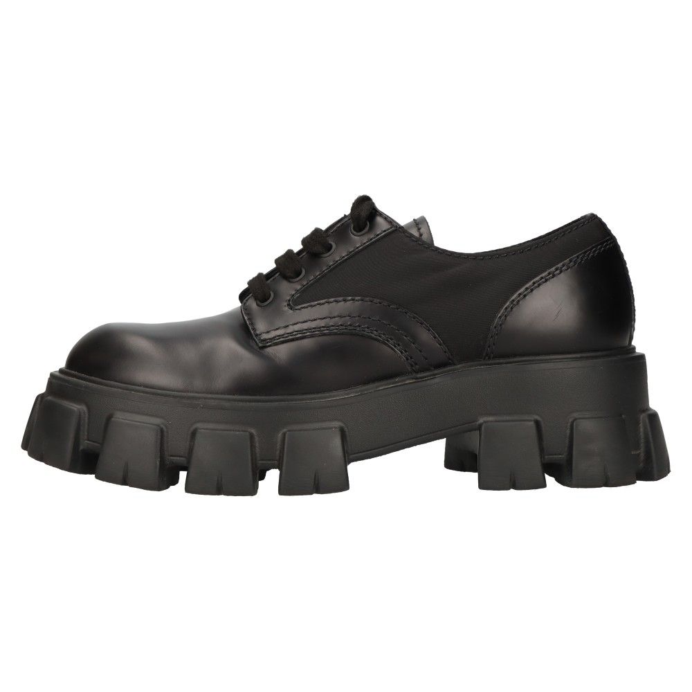PRADA プラダ MONOLITH モノリス スクエアトゥ ダービー シューズMyn 