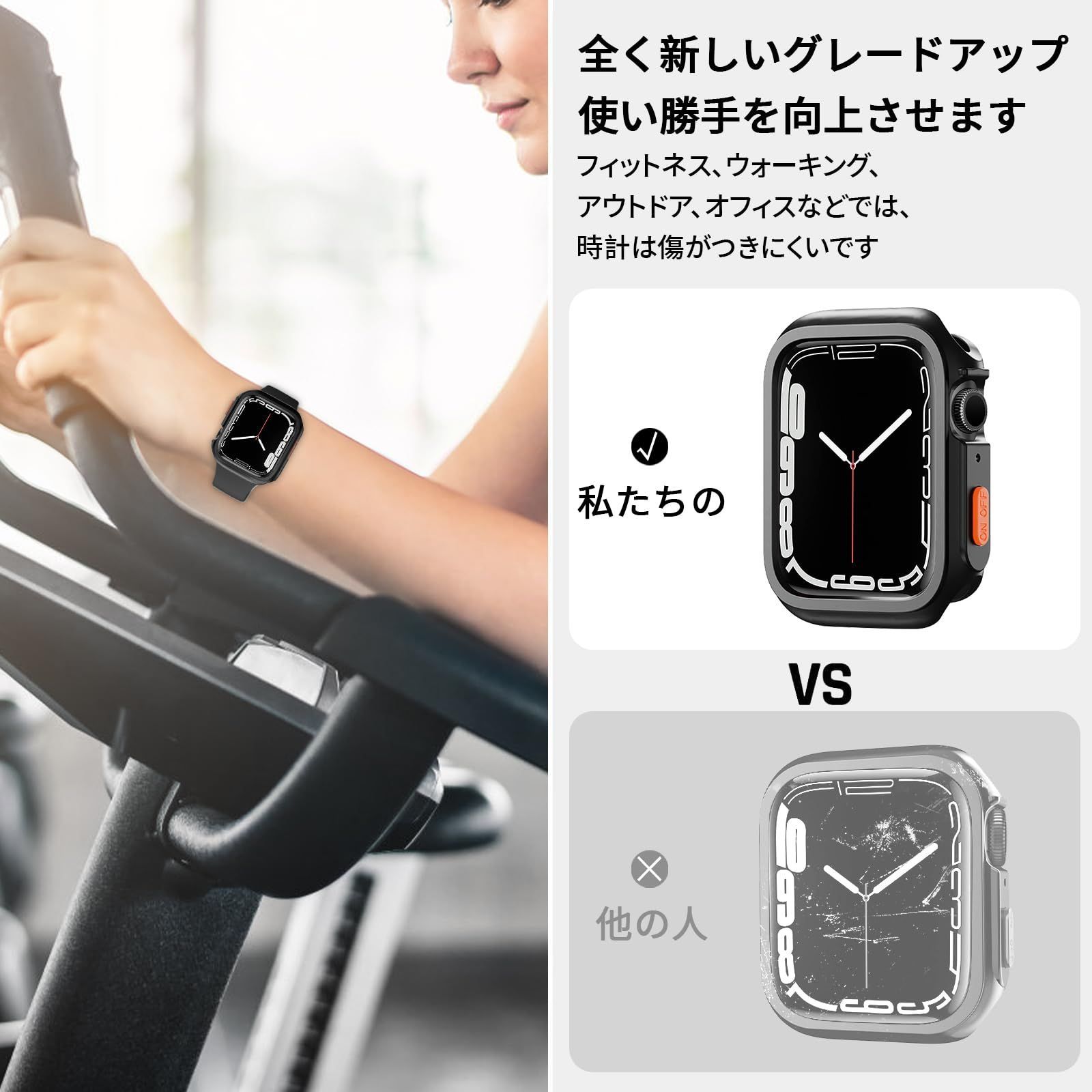 BELIYO Apple Watch ケース 41mm 40mm 38mm 対応 アップルウォッチ カバー アップルウォッチ フレーム Apple  Watch カバー 全面保護アップルウォッチ ケース TPU素材 軽量 Apple Watch SE メルカリ