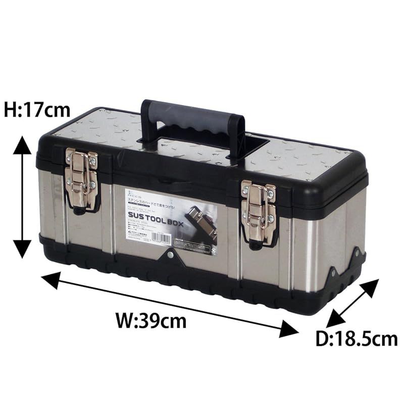 JEJアステージ SUSツールボックス W約39×D約18.5×H約17cm STB-390 0