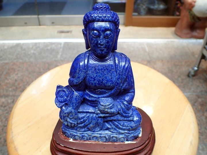 仏像】阿弥陀如来像 (ラピスラズリ)_735g【天然石】
