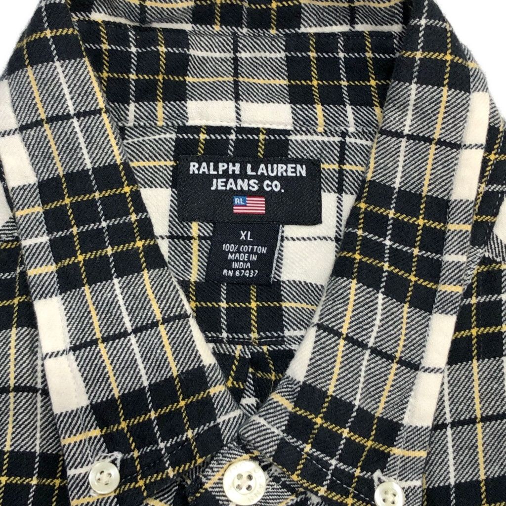 LAUREN JEANS CO ラルフローレン 馬具 総柄 シャツ RALPH LAUREN JEANS ラルフローレンジーンズ ボタンダウン