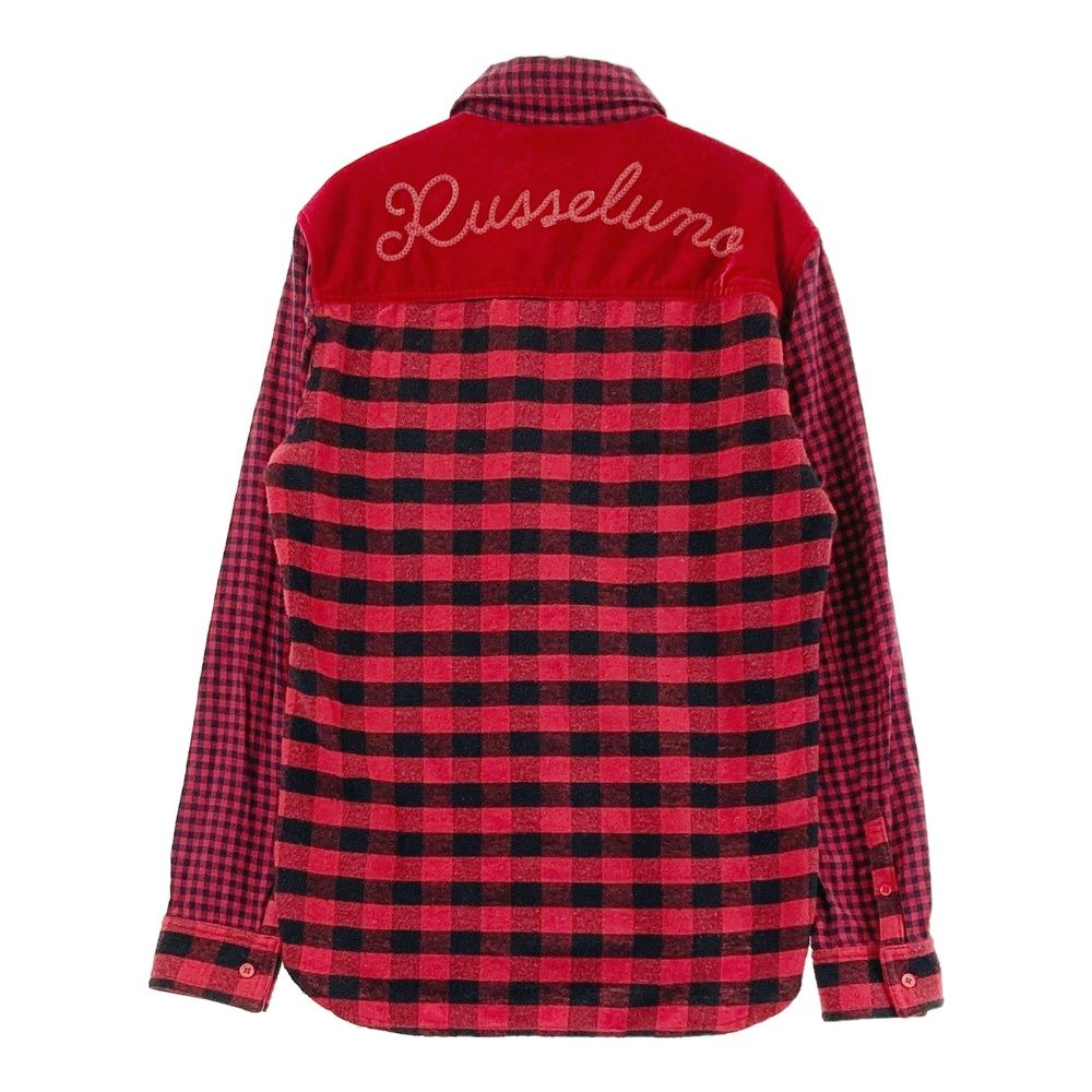 ラッセルノ チェック柄 メンズシャツ ラッセルノ チェック柄 メンズシャツ