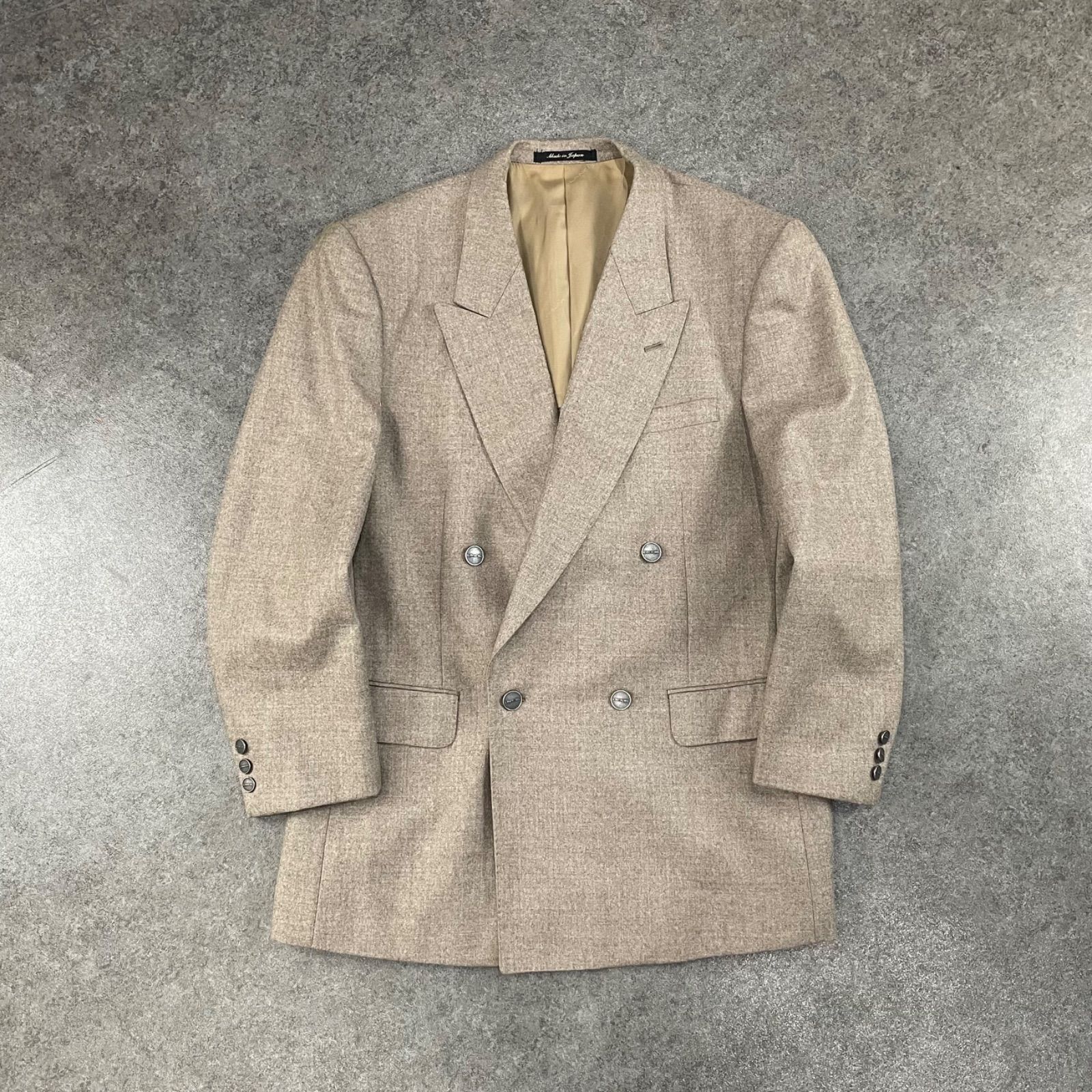 日本製 90s Vintage LANCEL ランセル テーラードジャケット ダブル 