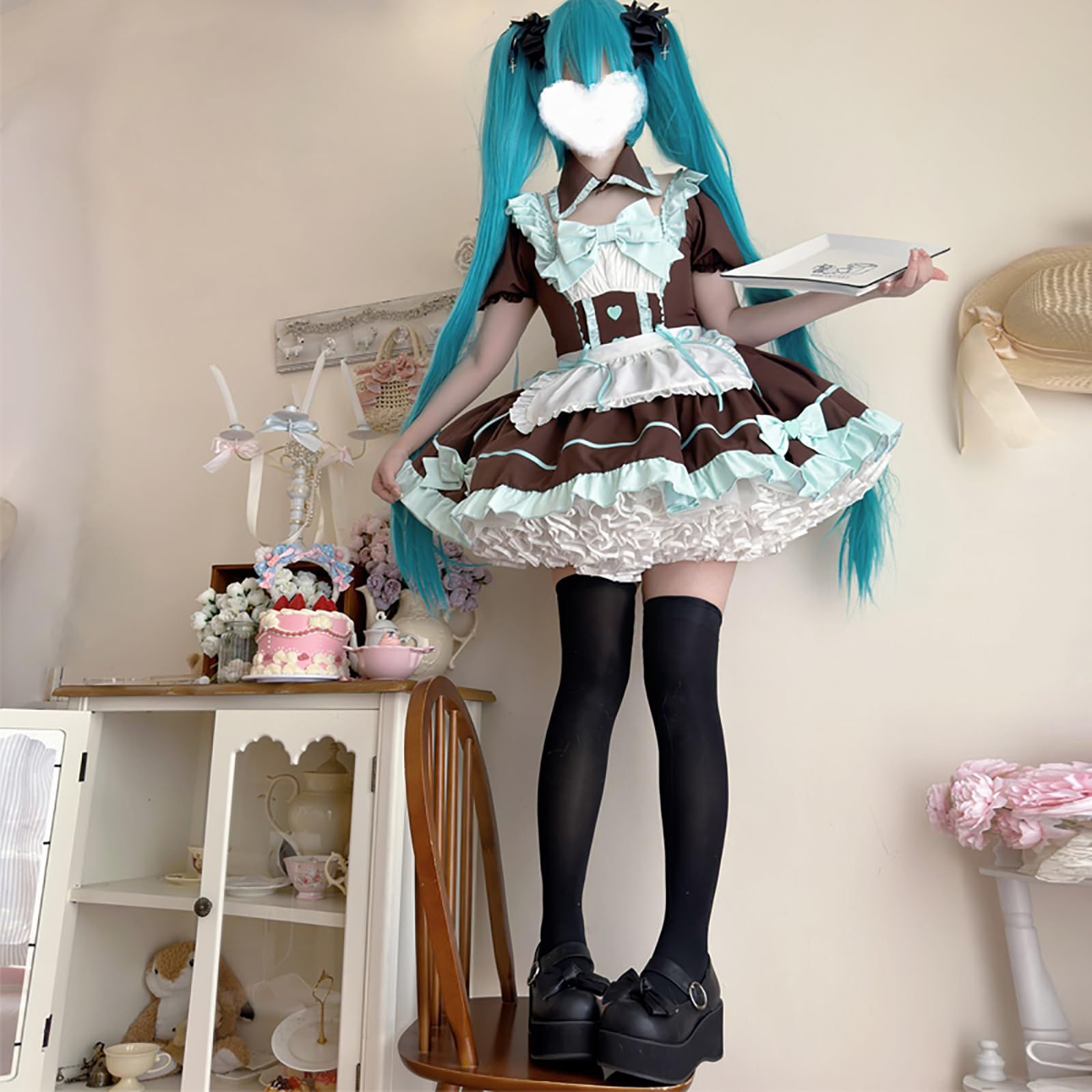 【韓嬢♡苺のbobo】ゴスロリ・ロリータドレス OP 半袖 甘ロリ メイド服 Amazon.co.jp: [DozingCat] [即納]ワンピースロリータ イチゴ